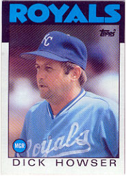 1986 Topps Baseball Cards      199     Dick Howser MG